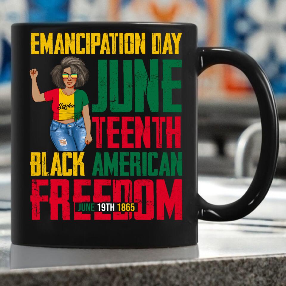 Juneteenth Shirt, Custom Juneteenth Shirt, Juneteenth Emancipation Day Vintage Cool Melanin Black Pride T-Shirt