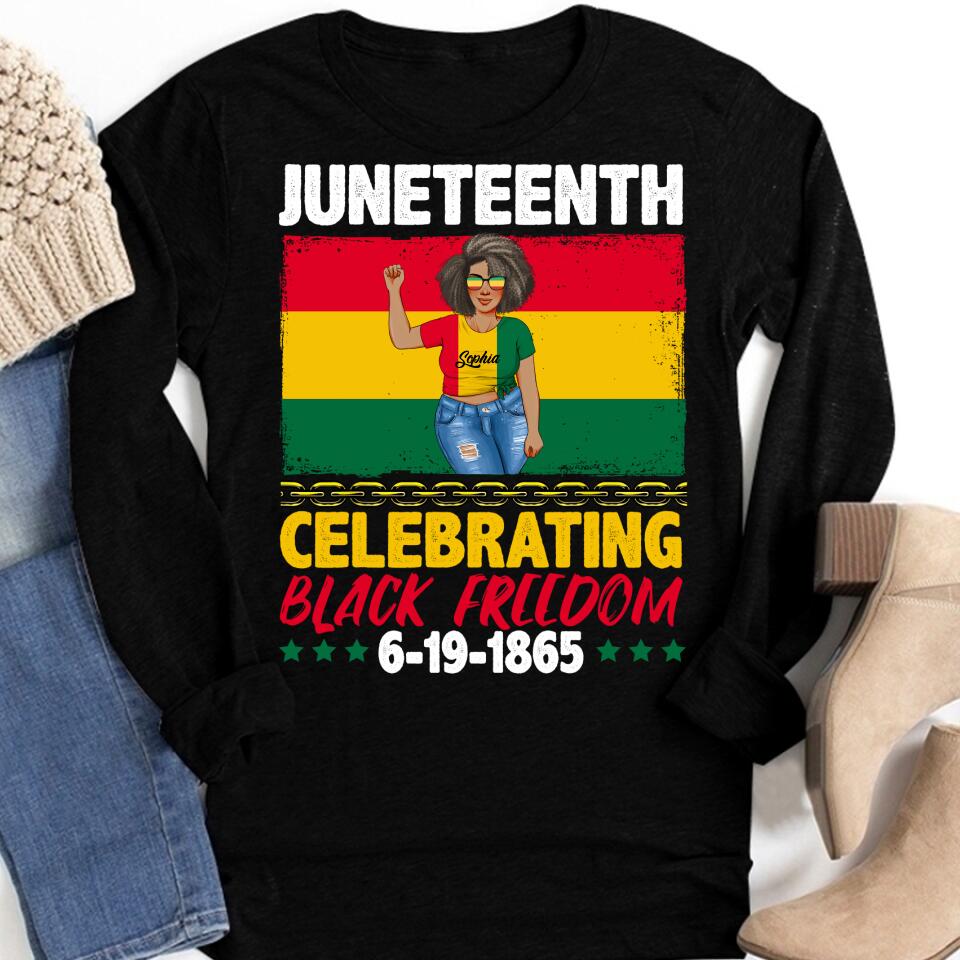 Juneteenth Shirt, Custom Juneteenth Shirt,  Juneteenth Celebrate Black Freedom T-Shirt