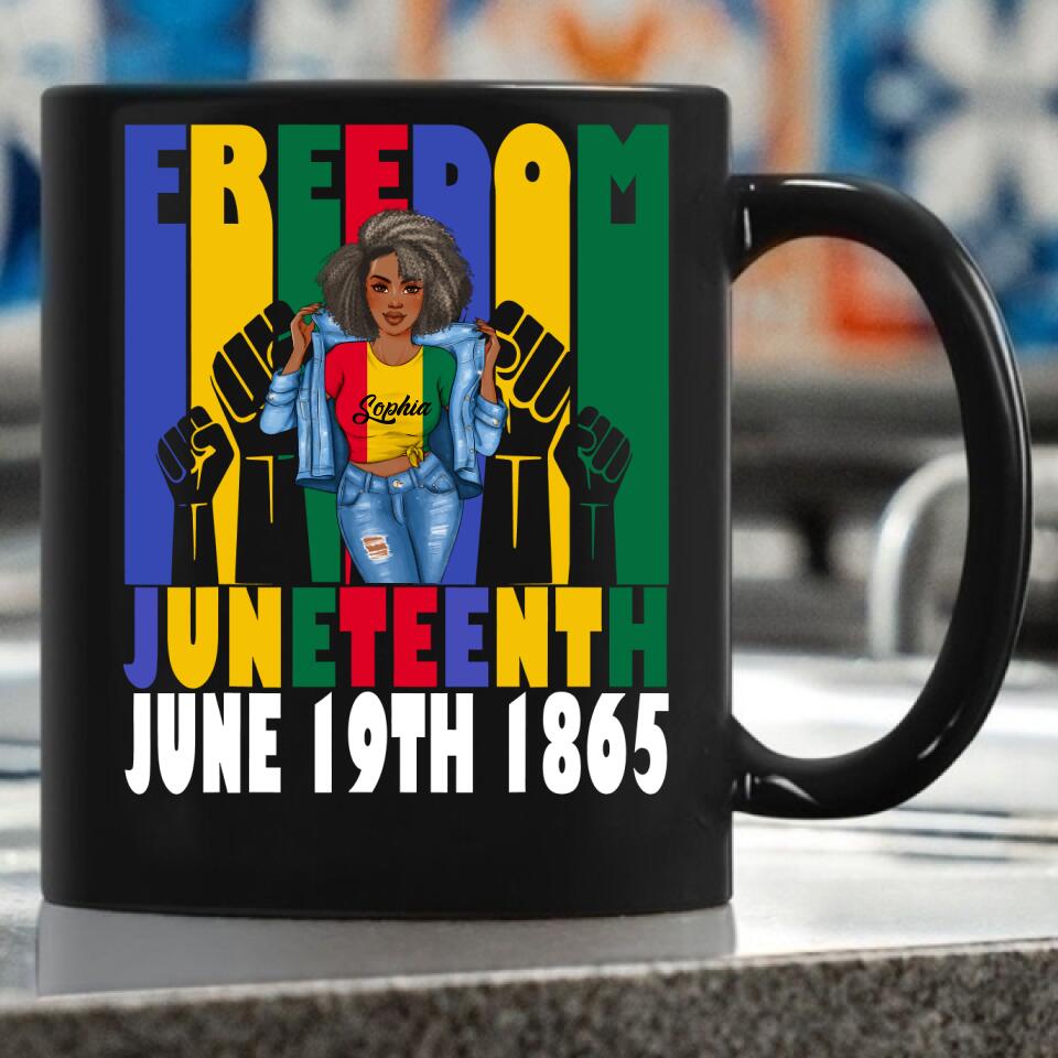 Juneteenth Shirt, Custom Juneteenth Shirt, Freedom Juneteenth June 19th 1865 Black Freedom Independence T-Shirt