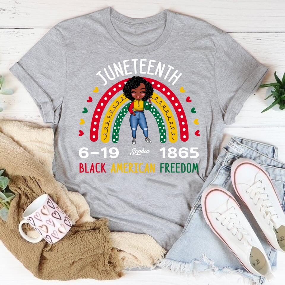 Juneteenth Shirt, Custom Juneteenth Shirt, Freedom Juneteenth June 19th 1865 Black Freedom Independence T-Shirt
