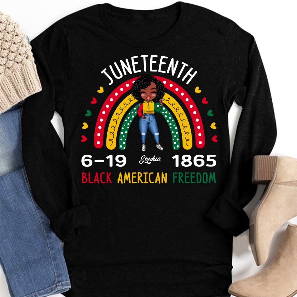 Juneteenth Shirt, Custom Juneteenth Shirt, Freedom Juneteenth June 19th 1865 Black Freedom Independence T-Shirt