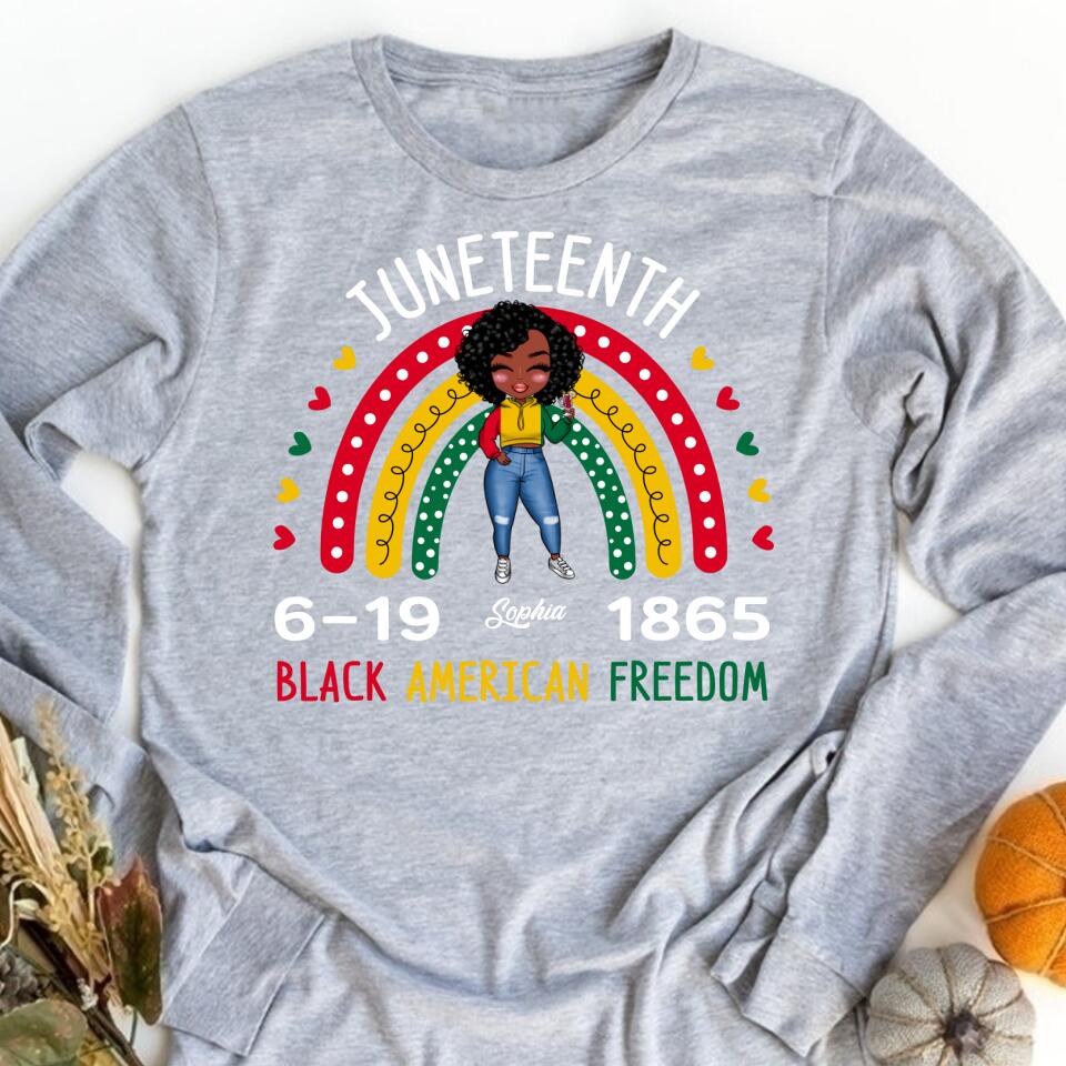 Juneteenth Shirt, Custom Juneteenth Shirt, Freedom Juneteenth June 19th 1865 Black Freedom Independence T-Shirt