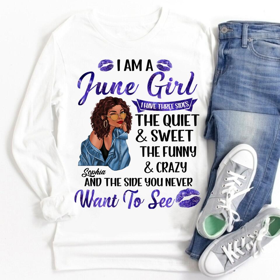 June Birthday Shirt, Custom Birthday Shirt, Queens Born In June, June Birthday Shirts For Woman, June Birthday Gifts