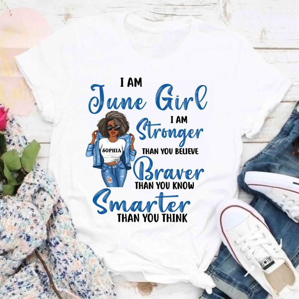 June Birthday Shirt, Custom Birthday Shirt, Queens Born In June, June Birthday Shirts For Woman, June Birthday Gifts