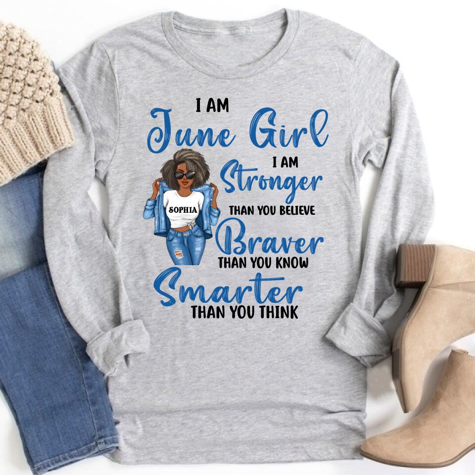 June Birthday Shirt, Custom Birthday Shirt, Queens Born In June, June Birthday Shirts For Woman, June Birthday Gifts