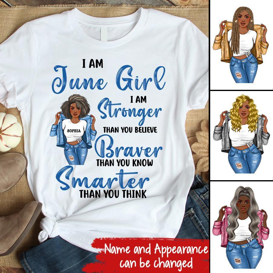 June Birthday Shirt, Custom Birthday Shirt, Queens Born In June, June Birthday Shirts For Woman, June Birthday Gifts