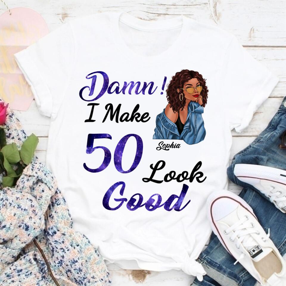 50th Birthday Shirts, Custom Birthday Shirts, Turning 50 Shirt, Gifts For Women Turning 50, 50th Birthday Shirts For Her - HCT
