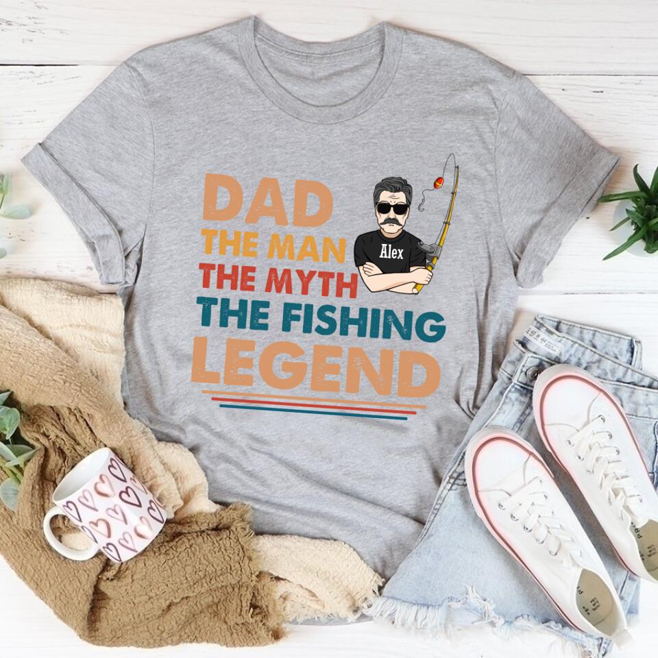 Personalized Fathers Day Shirts, Father‘s Day T Shirts, Fathers Day Fishing Shirt, Fathers Day Shirts For Dad, Happy Fathers Day Shirts, Father Day Gift