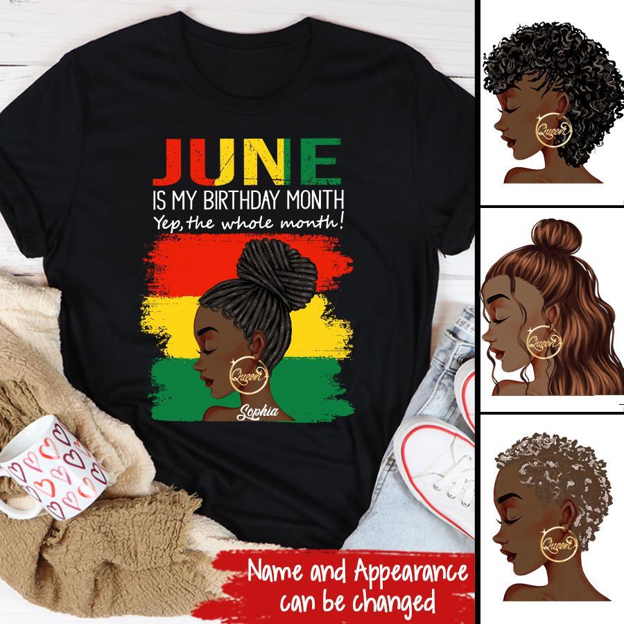 June Birthday Shirt, Custom Birthday Shirt, Queens Born In June, June Birthday Shirts For Woman, June Birthday Gifts