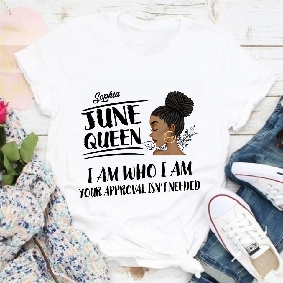 June Birthday Shirt, Custom Birthday Shirt, Queens Born In June, June Birthday Shirts For Woman, June Birthday Gifts