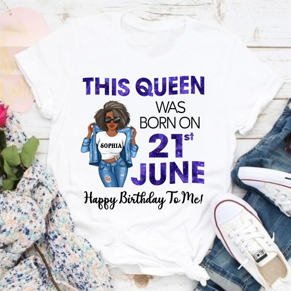 June Birthday Shirt, Custom Birthday Shirt, Queens Born In June, June Birthday Shirts For Woman, June Birthday Gifts