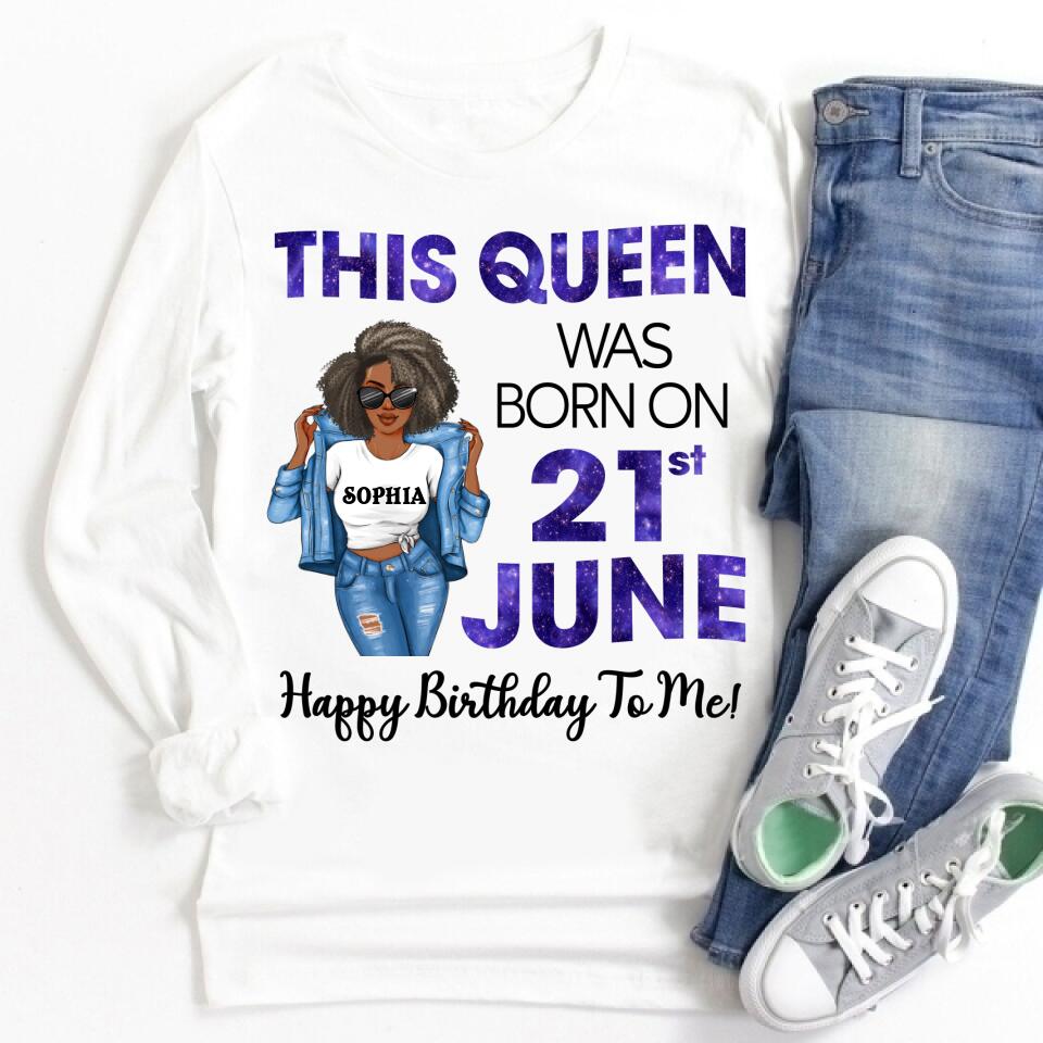 June Birthday Shirt, Custom Birthday Shirt, Queens Born In June, June Birthday Shirts For Woman, June Birthday Gifts