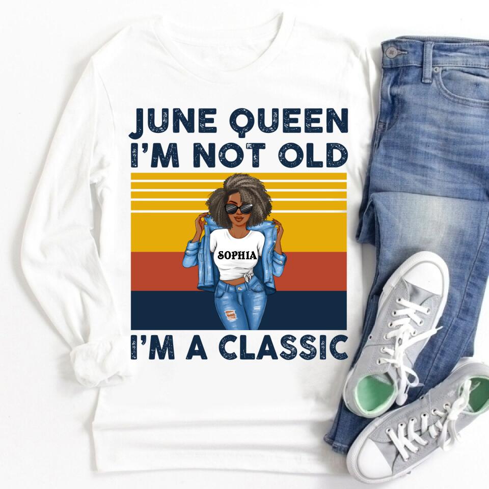 June Birthday Shirt, Custom Birthday Shirt, Queens Born In June, June Birthday Shirts For Woman, June Birthday Gifts