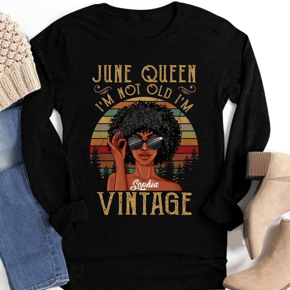 June Birthday Shirt, Custom Birthday Shirt, Queens Born In June, June Birthday Shirts For Woman, June Birthday Gifts