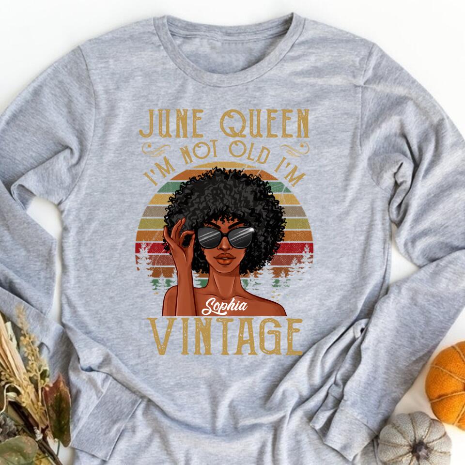 June Birthday Shirt, Custom Birthday Shirt, Queens Born In June, June Birthday Shirts For Woman, June Birthday Gifts