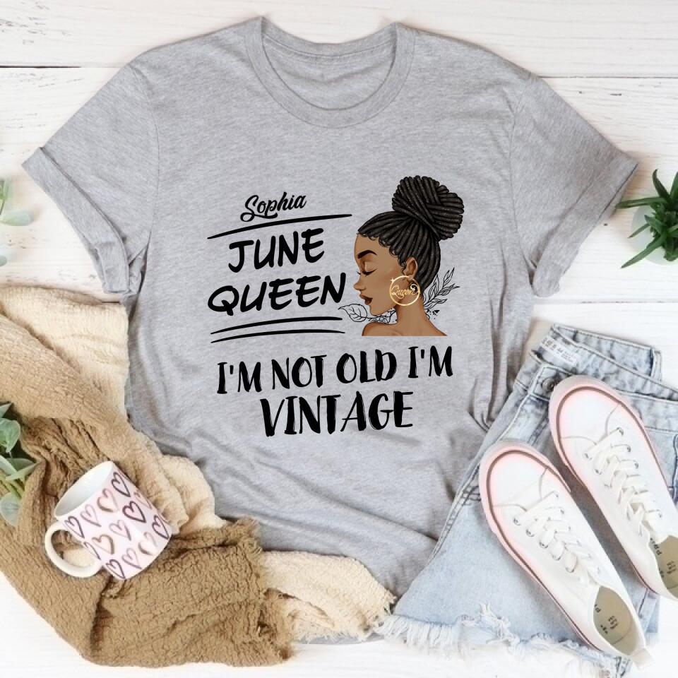 June Birthday Shirt, Custom Birthday Shirt, Queens Born In June, June Birthday Shirts For Woman, June Birthday Gifts