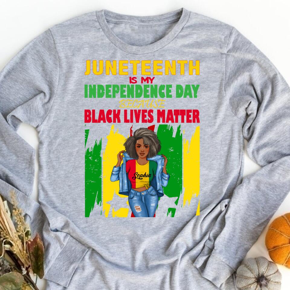 Juneteenth Shirt, Custom Juneteenth Shirt, Juneteenth Is My Independence Day Free ish since 1865 T-Shirt