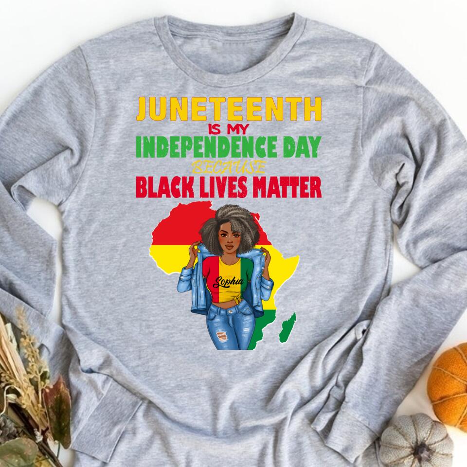Juneteenth Shirt, Custom Juneteenth Shirt, Juneteenth Is My Independence Day Free ish since 1865 T-Shirt