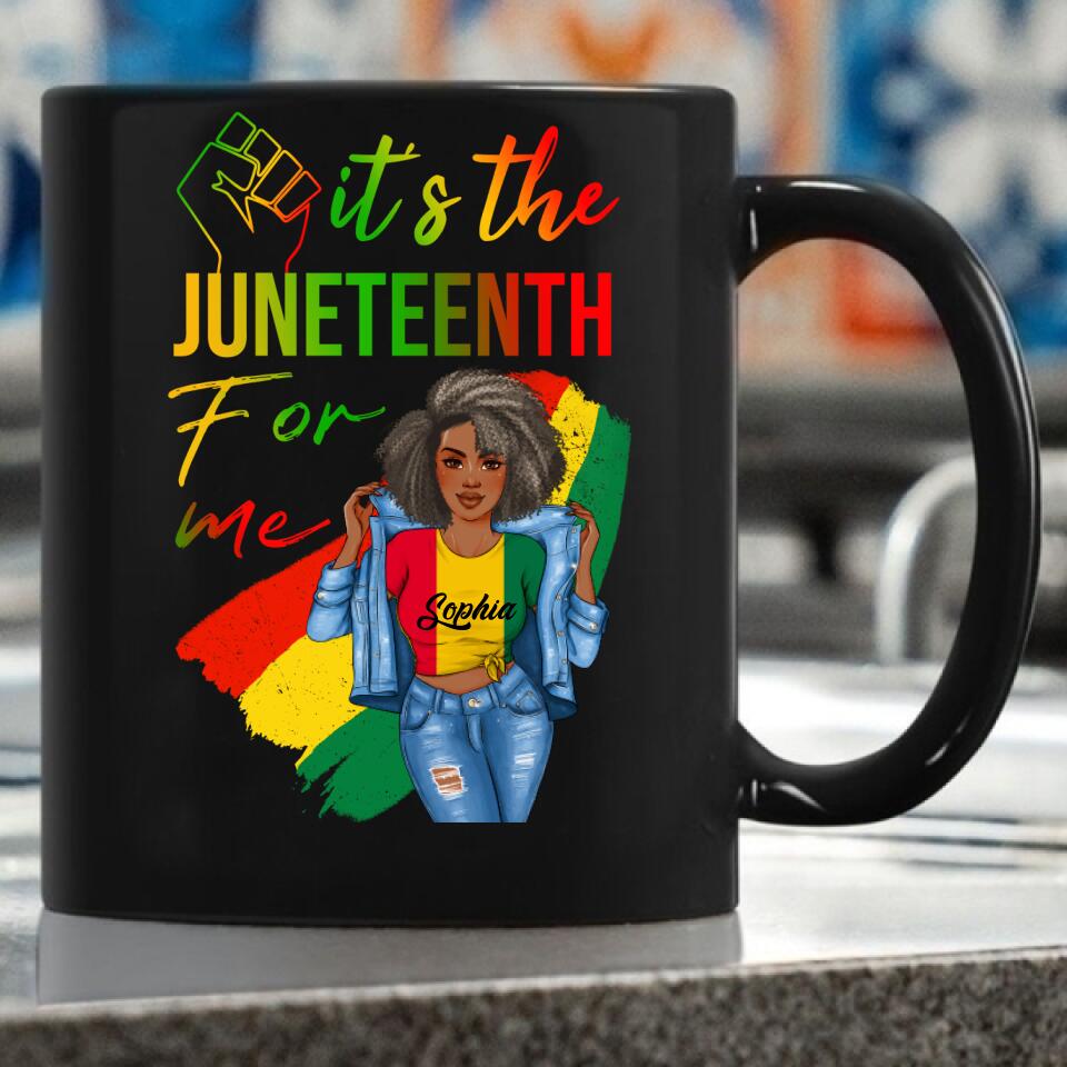 Juneteenth Shirt, Custom Juneteenth Shirt, It's The Juneteenth For Me, Free-ish Since 1865 Independence T-Shirt