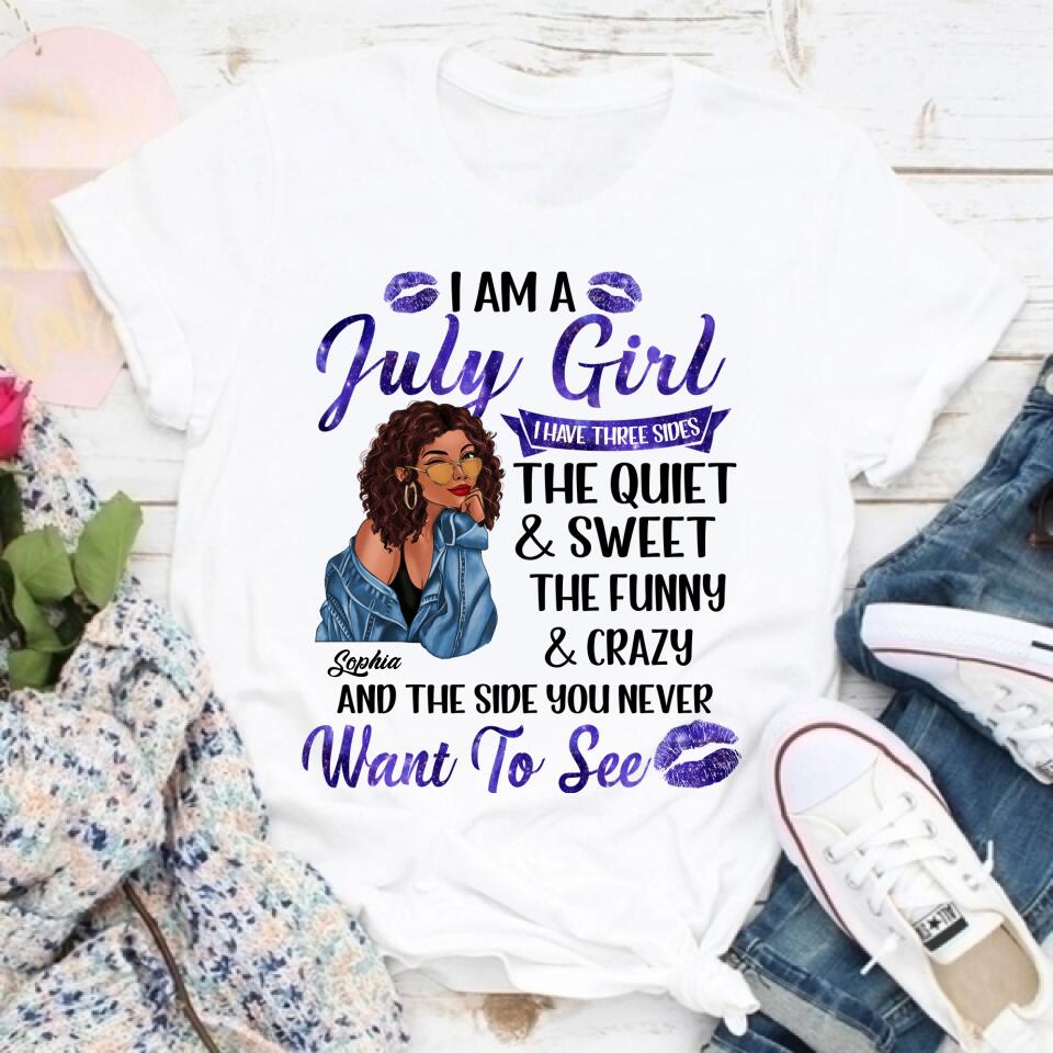 July Birthday Shirt, Custom Birthday Shirt, Queens Born In July, July Birthday Shirts For Woman, July Birthday Gifts
