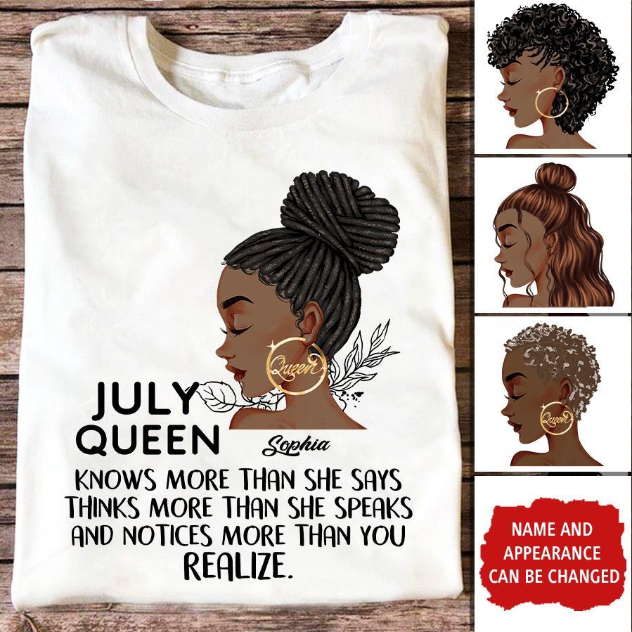 July Birthday Shirt, Custom Birthday Shirt, Queens Born In July, July Birthday Shirts For Woman, July Birthday Gifts