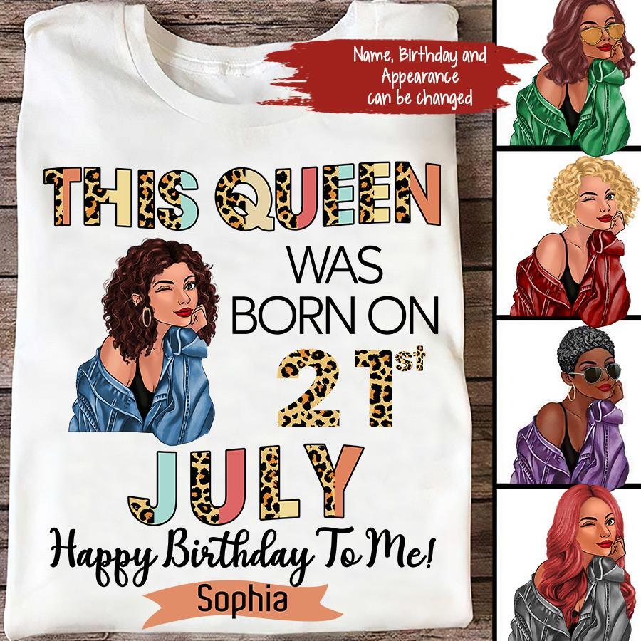 July Birthday Shirt, Custom Birthday Shirt, Queens Born In July, July Birthday Gifts, July shirts for Woman