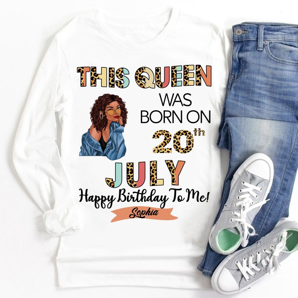 July Birthday Shirt, Custom Birthday Shirt, Queens Born In July, July Birthday Gifts, July shirts for Woman