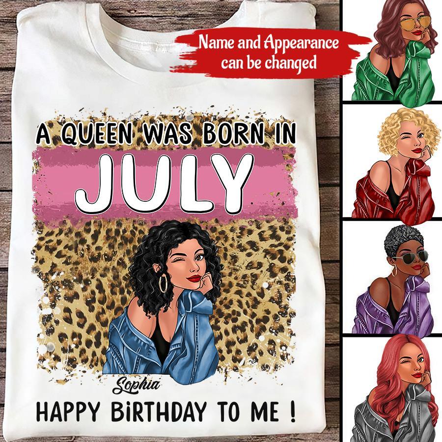 July Birthday Shirt, Custom Birthday Shirt, Queens Born In July, July Birthday Shirts For Woman, July Birthday Gifts