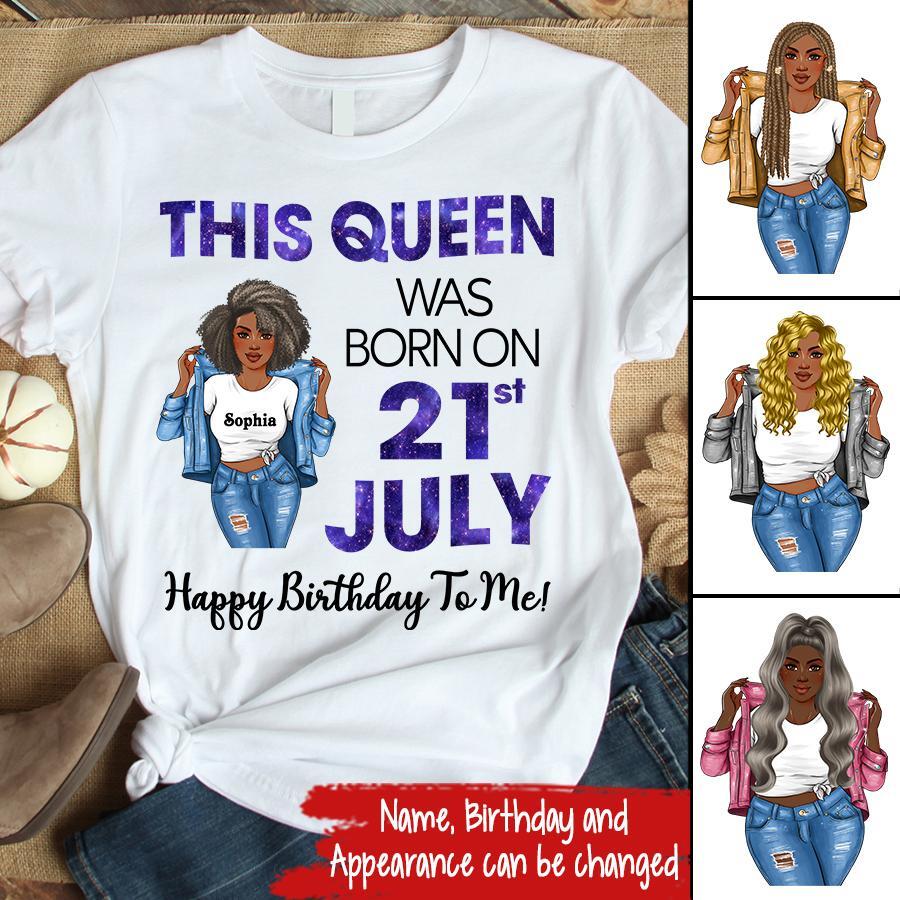 July Birthday Shirt, Custom Birthday Shirt, Queens Born In July, July Birthday Shirts For Woman, July Birthday Gifts
