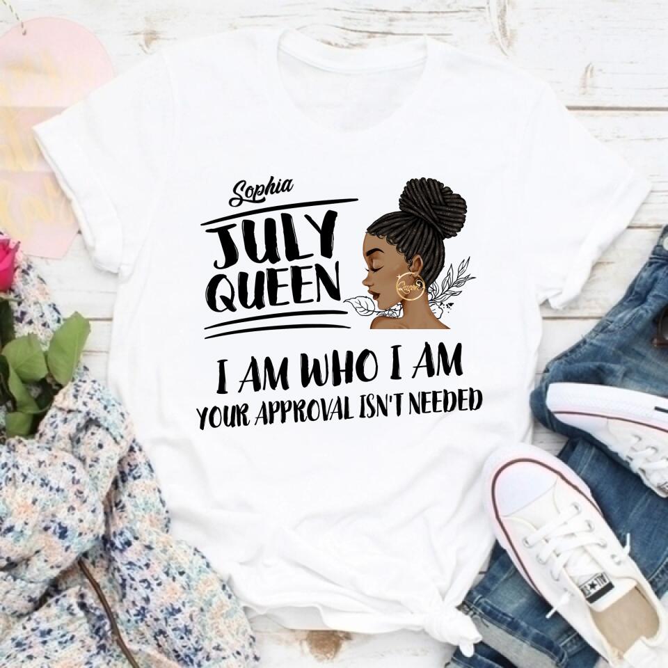 July Birthday Shirt, Custom Birthday Shirt, Queens Born In July, July Birthday Shirts For Woman, July Birthday Gifts