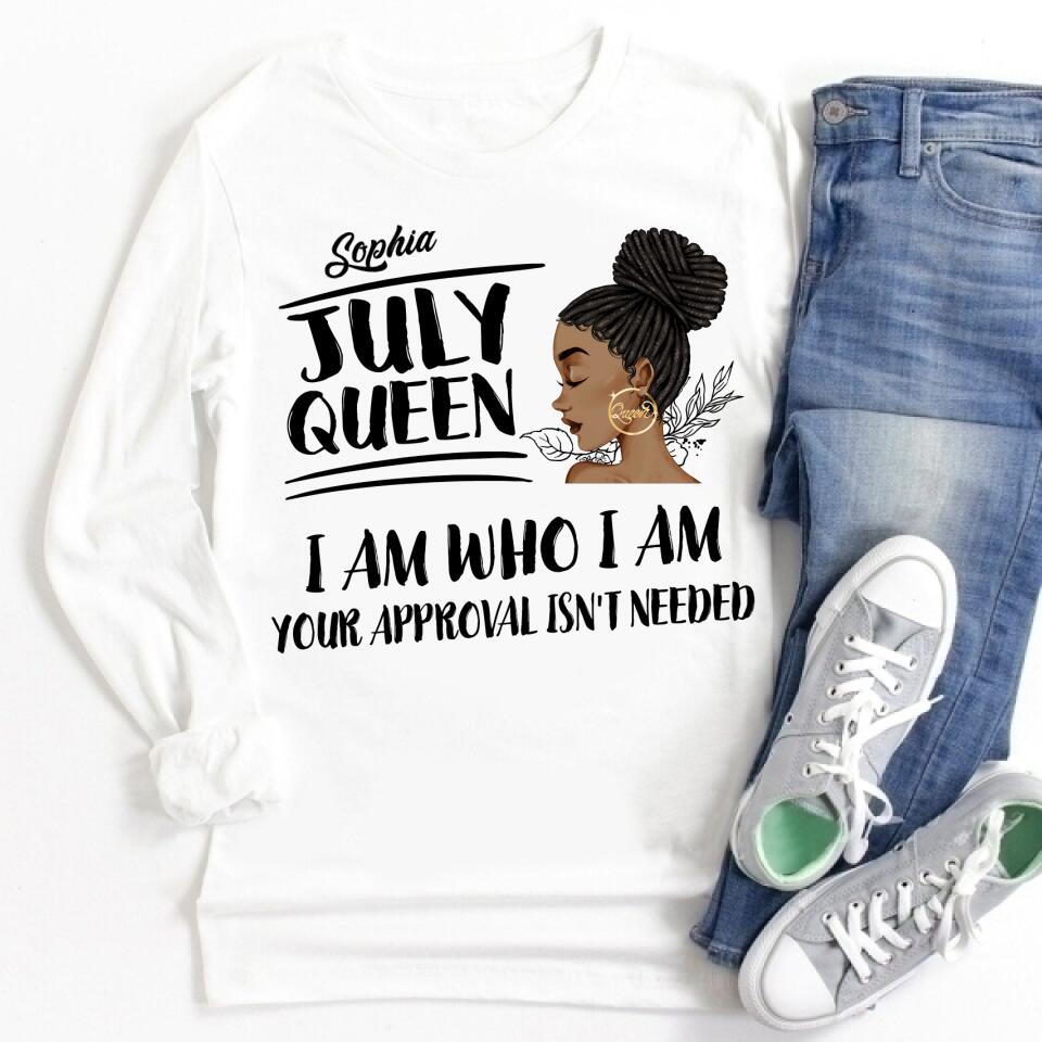 July Birthday Shirt, Custom Birthday Shirt, Queens Born In July, July Birthday Shirts For Woman, July Birthday Gifts
