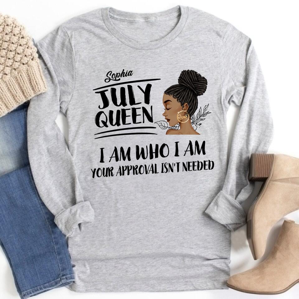 July Birthday Shirt, Custom Birthday Shirt, Queens Born In July, July Birthday Shirts For Woman, July Birthday Gifts
