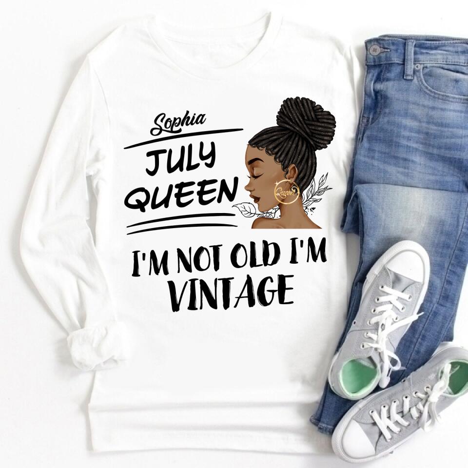 July Birthday Shirt, Custom Birthday Shirt, Queens Born In July, July Birthday Shirts For Woman, July Birthday Gifts