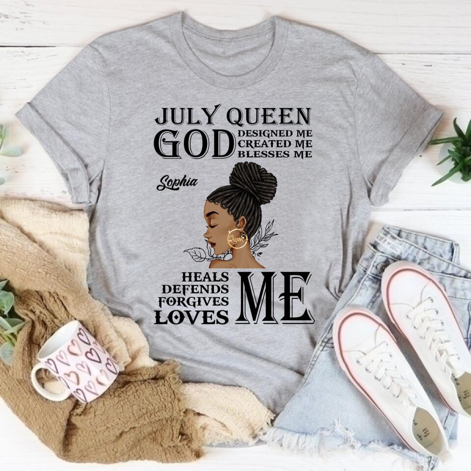 July Birthday Shirt, Custom Birthday Shirt, Queens Born In July, July Birthday Shirts For Woman, July Birthday Gifts