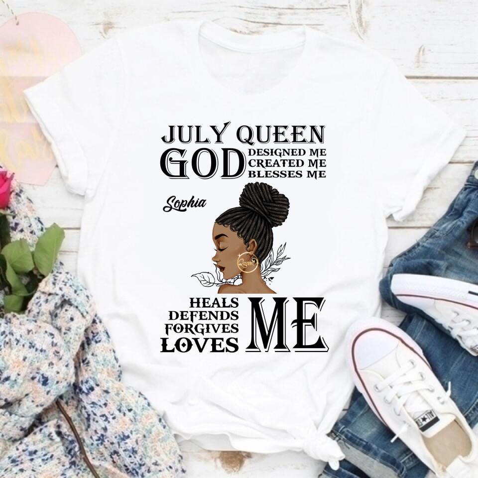 July Birthday Shirt, Custom Birthday Shirt, Queens Born In July, July Birthday Shirts For Woman, July Birthday Gifts