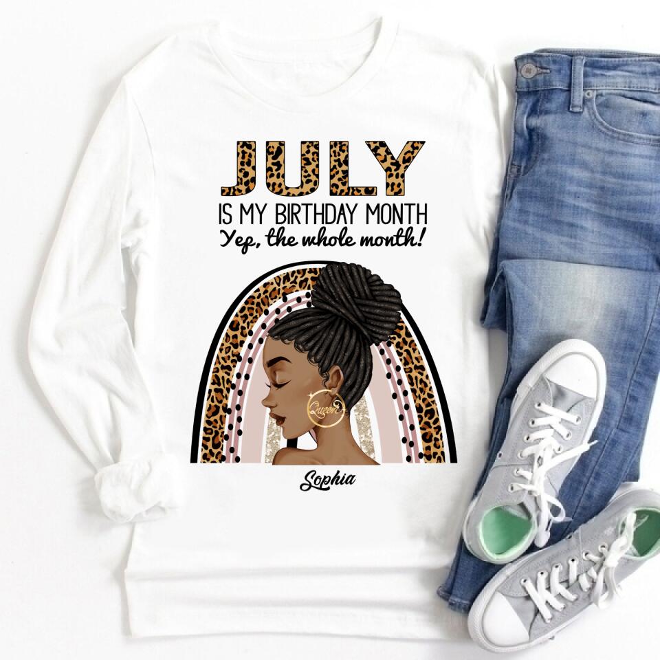 July Birthday Shirt, Custom Birthday Shirt, Queens Born In July, July Birthday Shirts For Woman, July Birthday Gifts