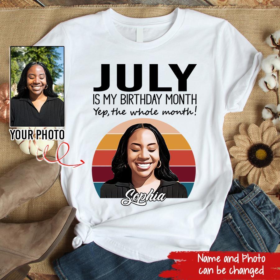 July Birthday Shirt, Custom Birthday Shirt, Queens Born In July, July Birthday Shirts For Woman, July Birthday Gifts