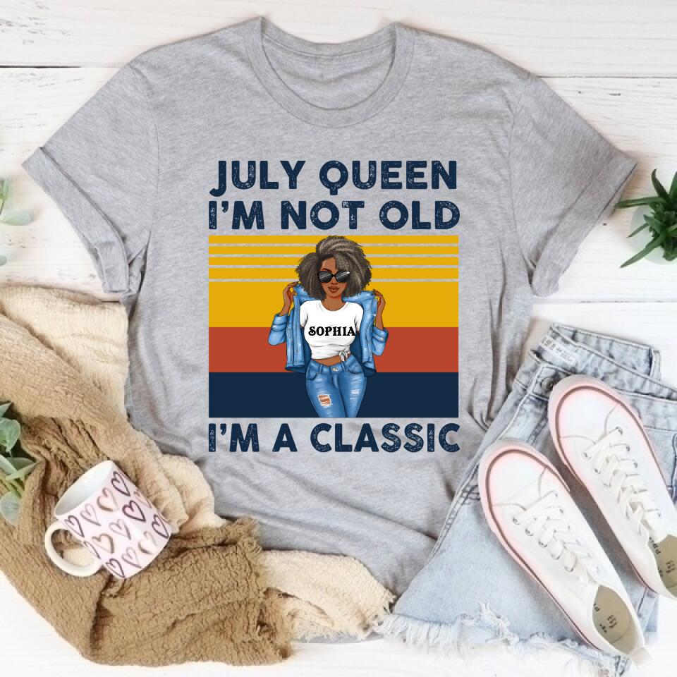 July Birthday Shirt, Custom Birthday Shirt, Queens Born In July, July Birthday Shirts For Woman, July Birthday Gifts