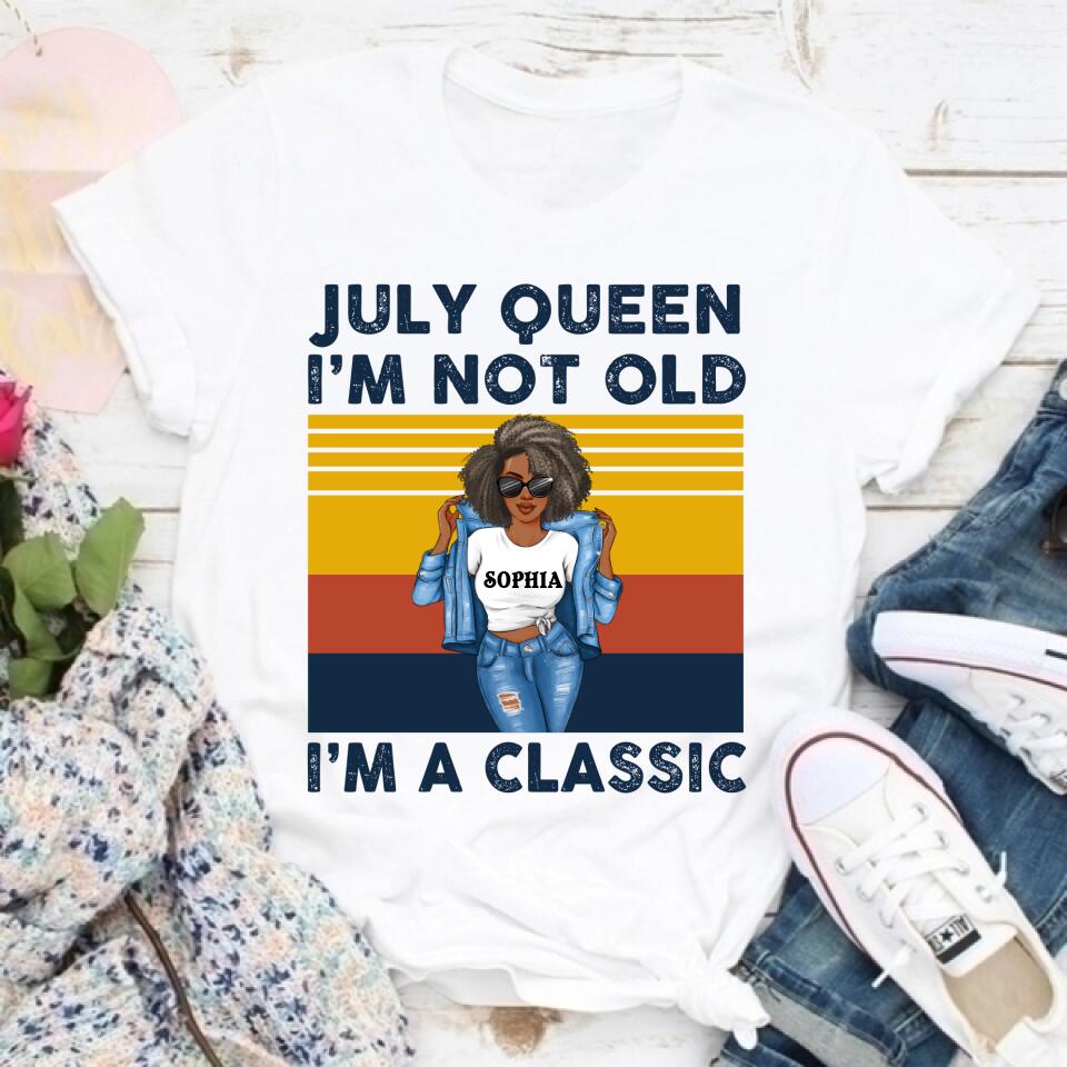 July Birthday Shirt, Custom Birthday Shirt, Queens Born In July, July Birthday Shirts For Woman, July Birthday Gifts