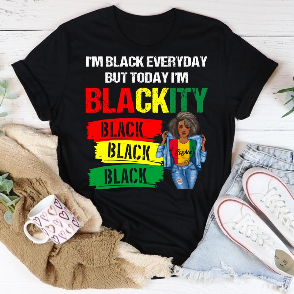Juneteenth Shirt, Custom Juneteenth Shirt, I'm Blackity Black African American Black Power Juneteenth T-Shirt