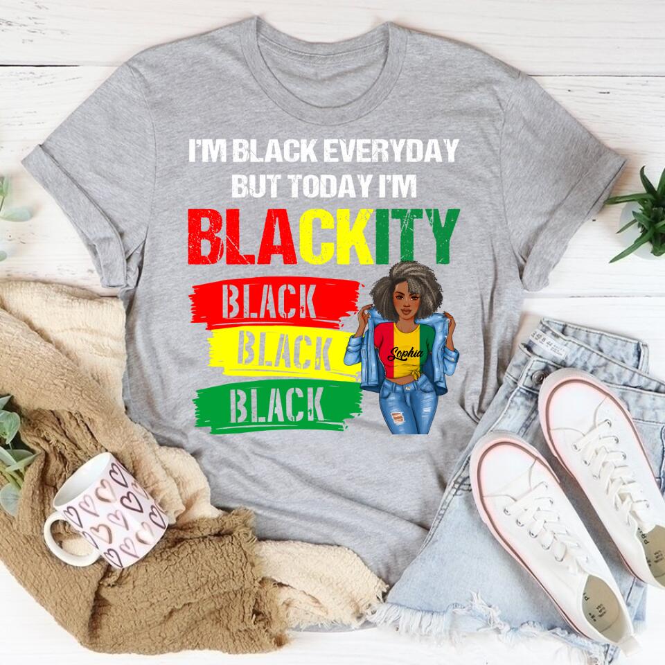 Juneteenth Shirt, Custom Juneteenth Shirt, I'm Blackity Black African American Black Power Juneteenth T-Shirt