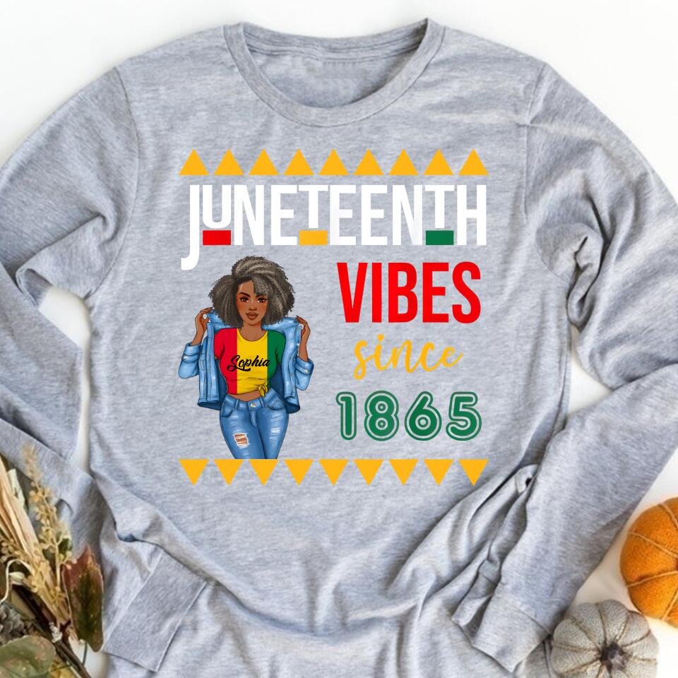 Juneteenth Shirt, Custom Juneteenth Shirt, Juneteenth Is My Independence 1865 Celebrating Freedom Day T-Shirt