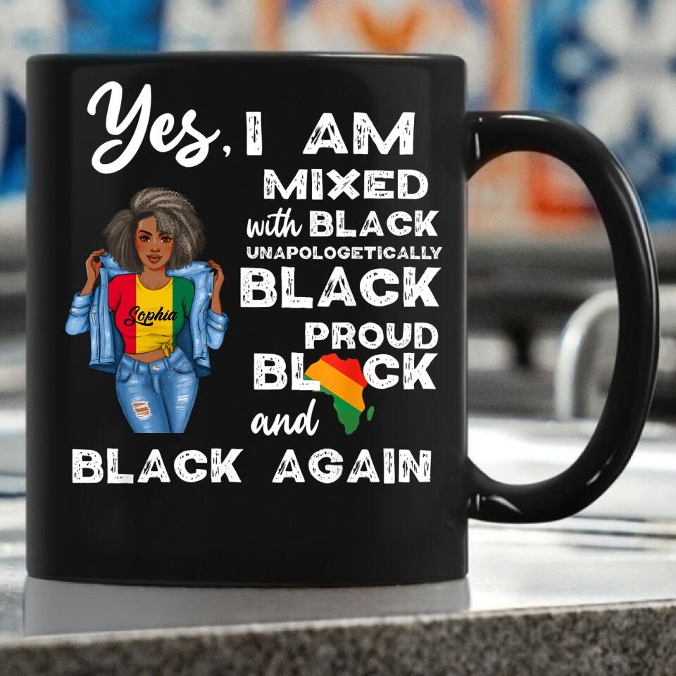 Juneteenth Shirt, Custom Juneteenth Shirt, Mixed Unapologetically Proud Black Pride History T-Shirt
