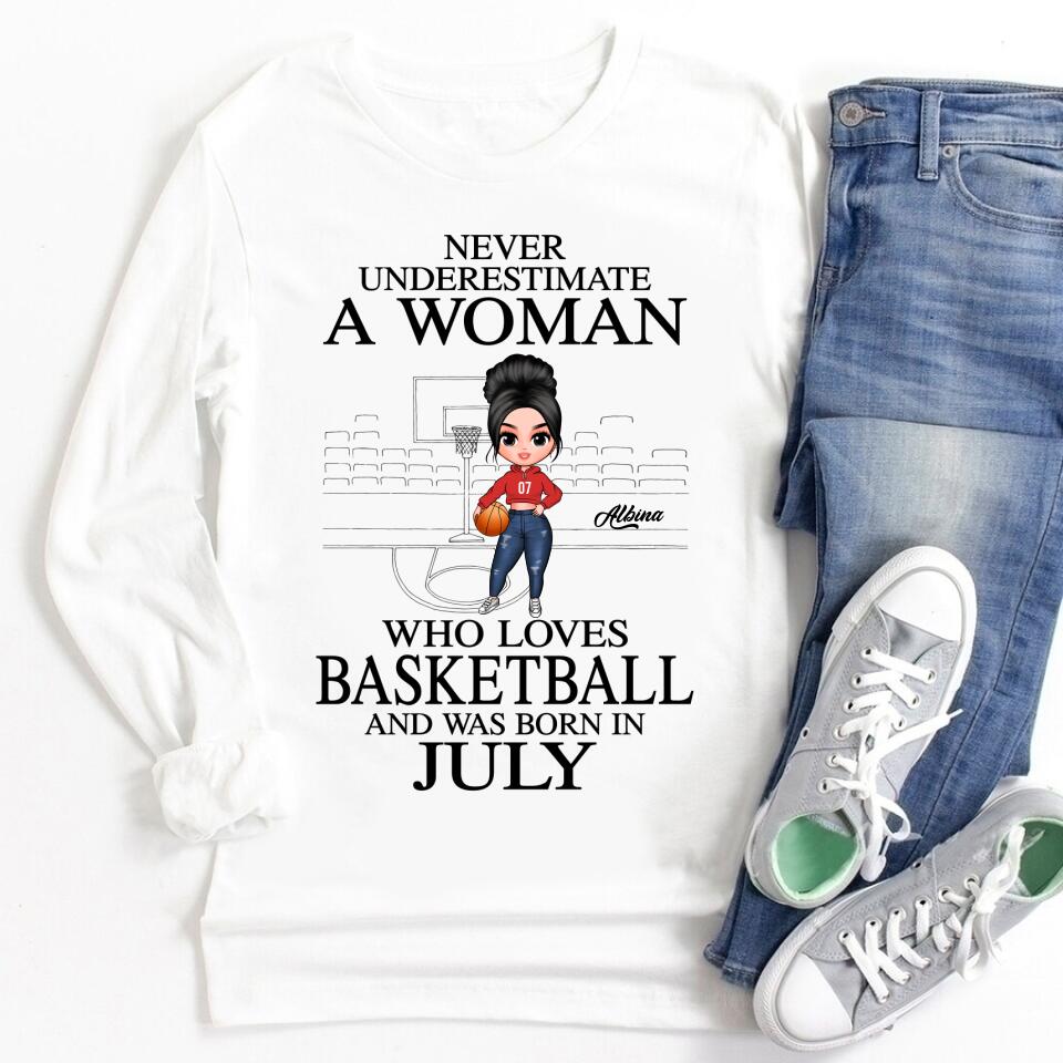 July Birthday Shirt, Custom Birthday Shirt, Queens Born In July, July Birthday Gifts, July Shirts For Woman, Birthday Gift For Basketball Lover