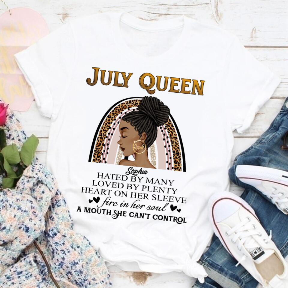July Birthday Shirt, Custom Birthday Shirt, Queens Born In July, July Birthday Gifts, July Shirts For Woman