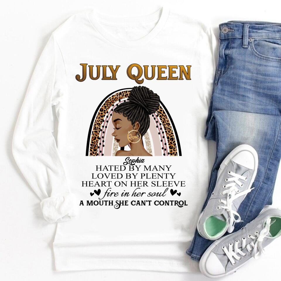 July Birthday Shirt, Custom Birthday Shirt, Queens Born In July, July Birthday Gifts, July Shirts For Woman