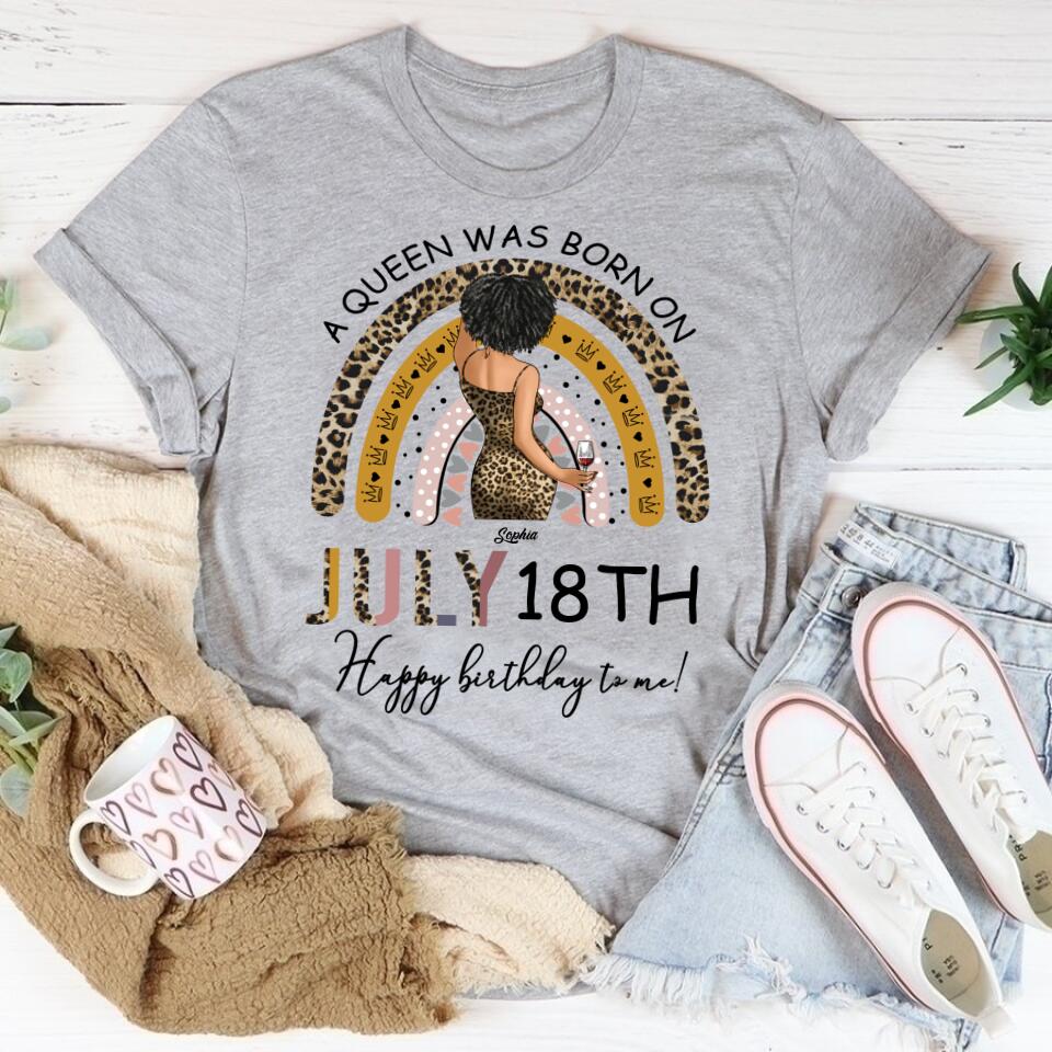July Birthday Shirt, Custom Birthday Shirt, Queens Born In July, July Birthday Gifts, July Shirts For Woman