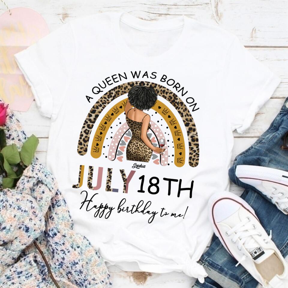 July Birthday Shirt, Custom Birthday Shirt, Queens Born In July, July Birthday Gifts, July Shirts For Woman