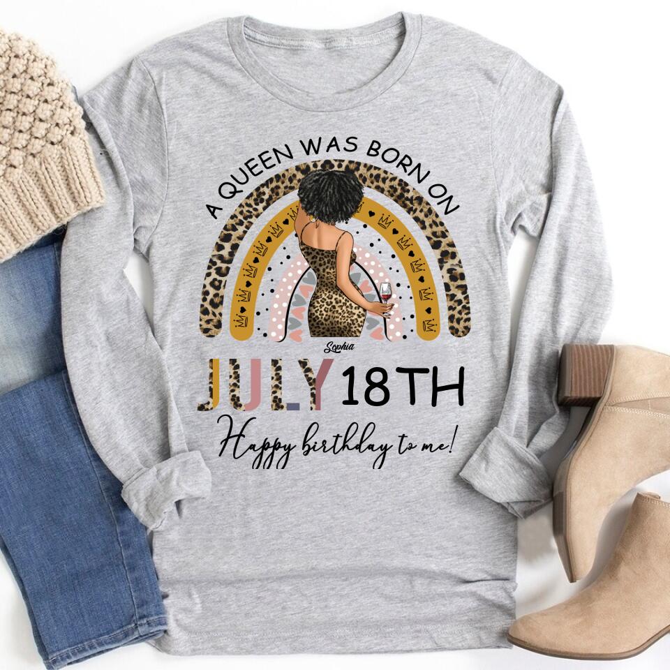 July Birthday Shirt, Custom Birthday Shirt, Queens Born In July, July Birthday Gifts, July Shirts For Woman