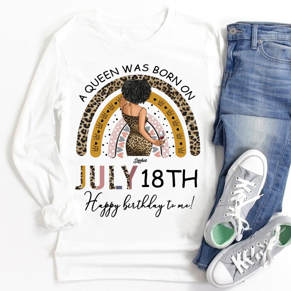 July Birthday Shirt, Custom Birthday Shirt, Queens Born In July, July Birthday Gifts, July Shirts For Woman